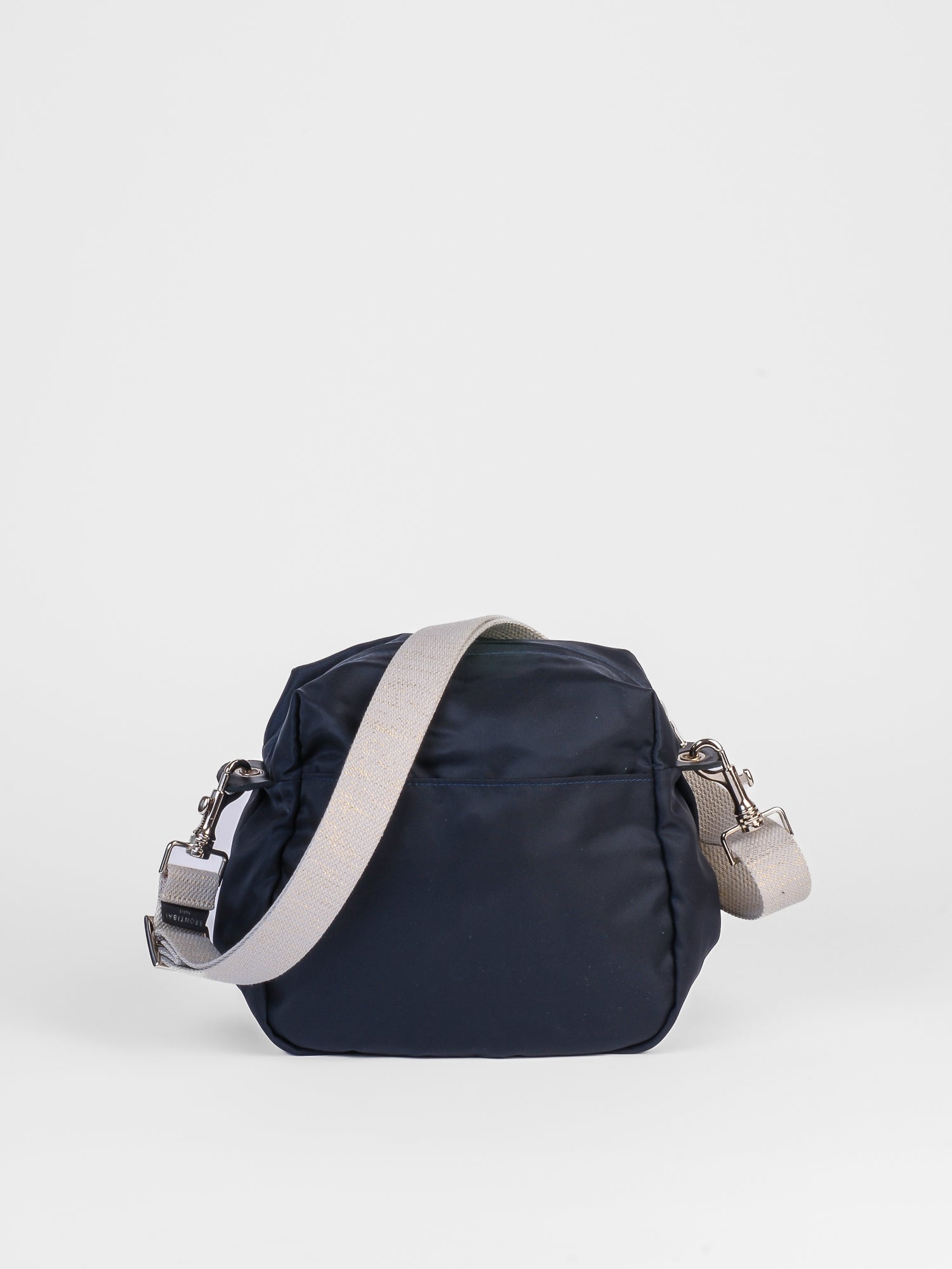 Baia nylon satiné - Bleu Nuit Cuir Noir
