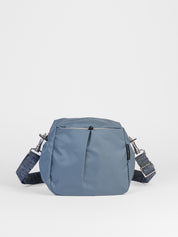 Baia nylon satiné - Venetian Blue Cuir Noir