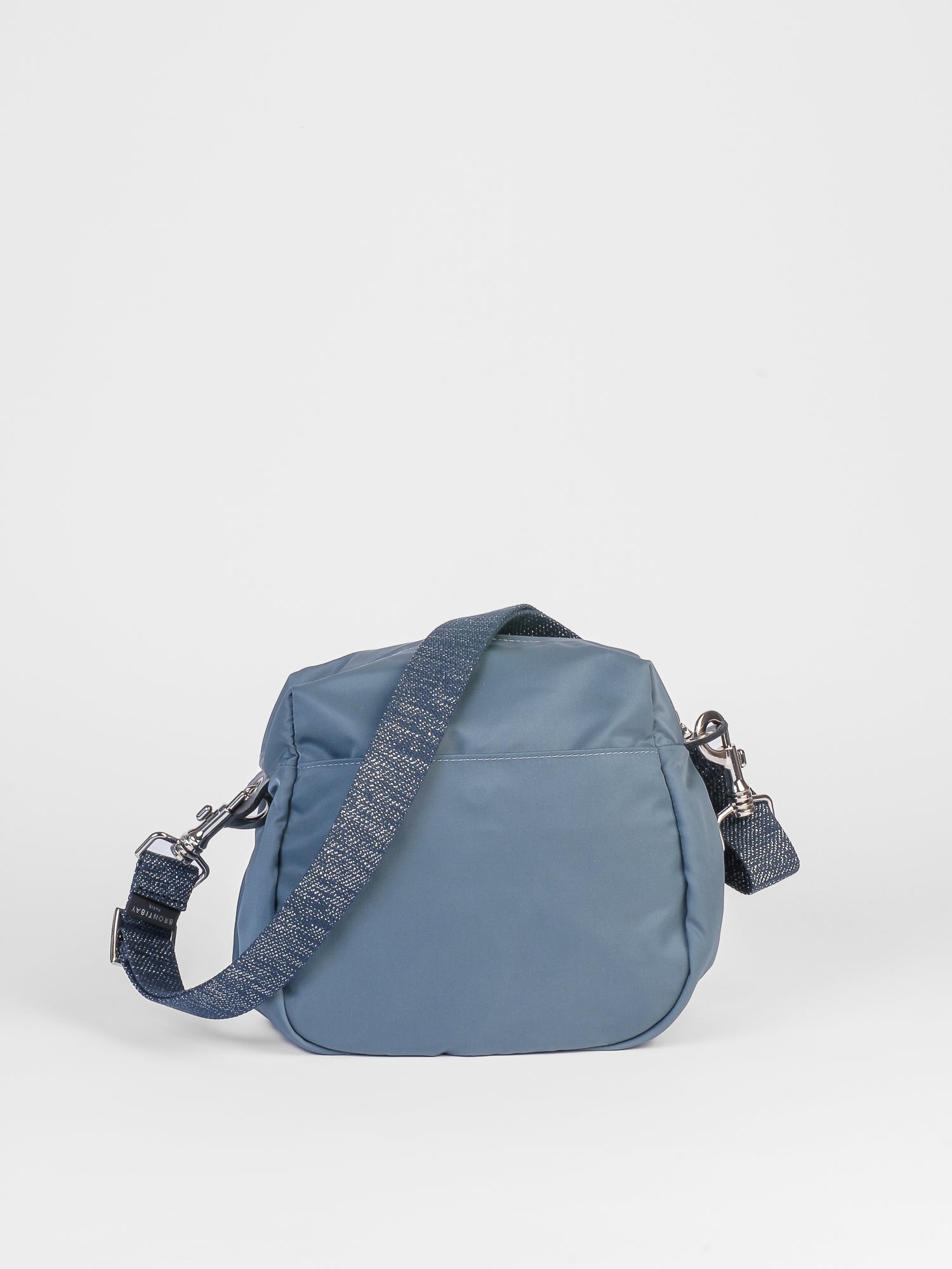 Baia nylon satiné - Venetian Blue Cuir Noir