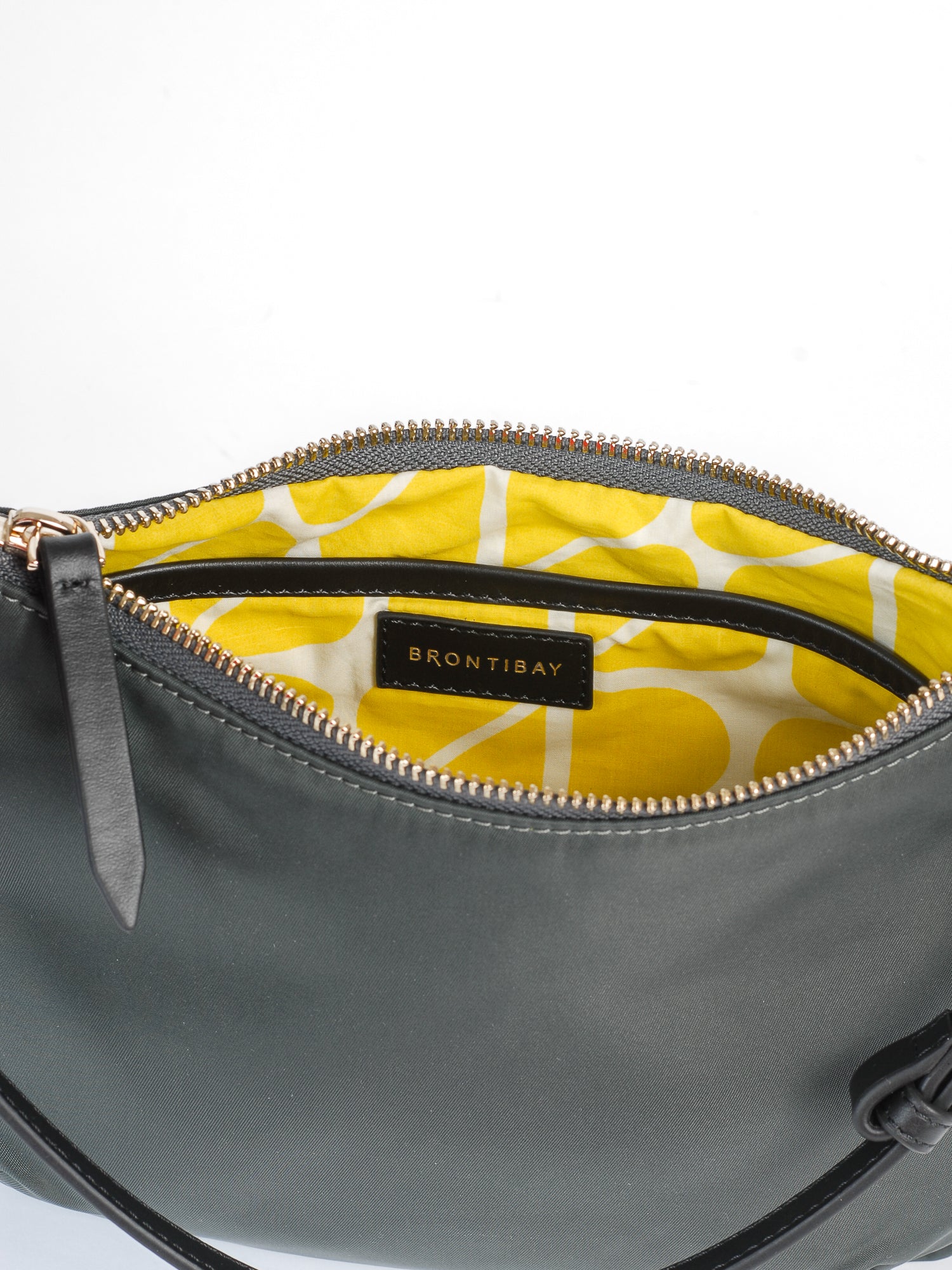 Beatrix satin nylon bag - Dark Grey