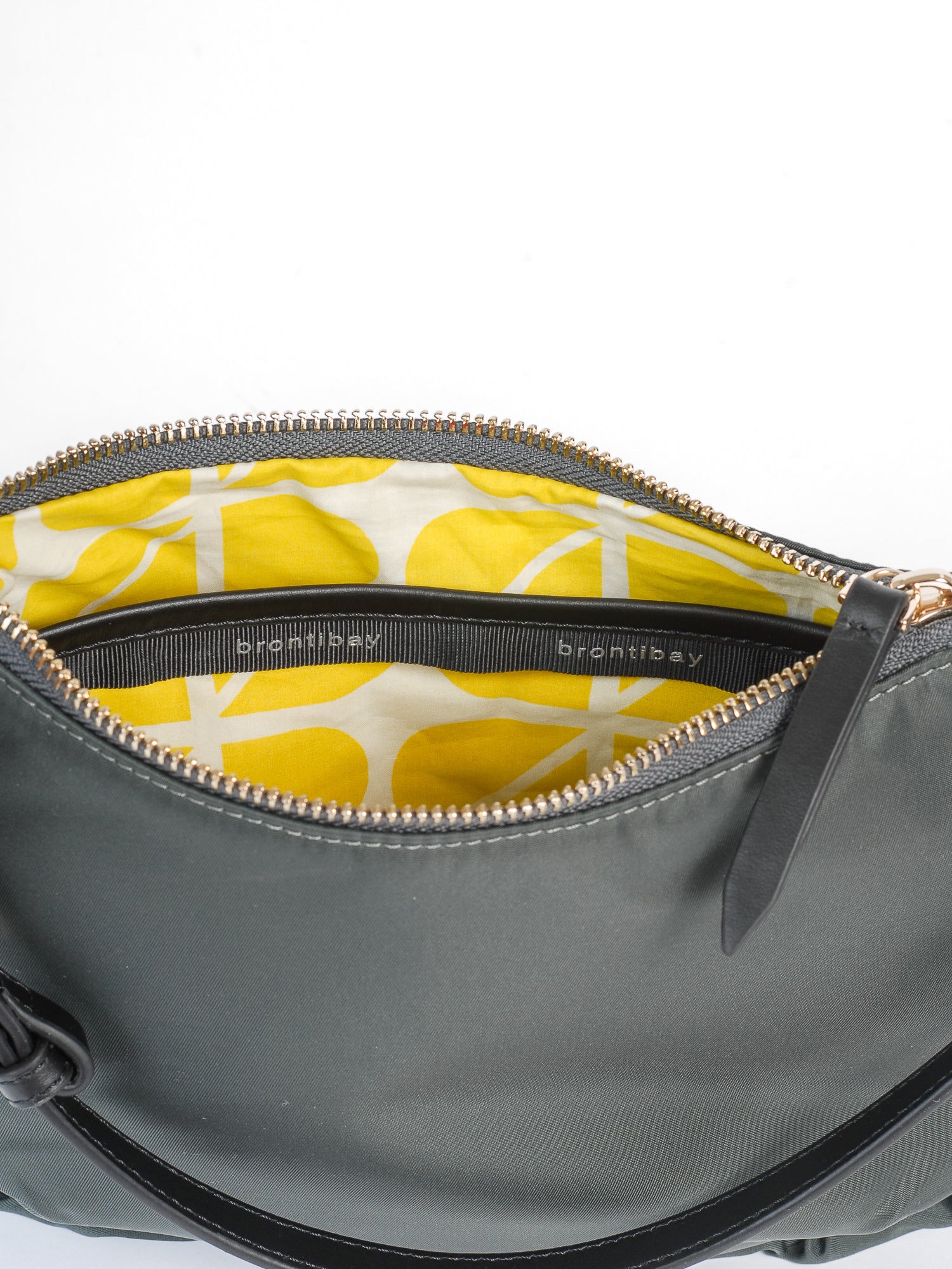 Beatrix satin nylon bag - Dark Grey