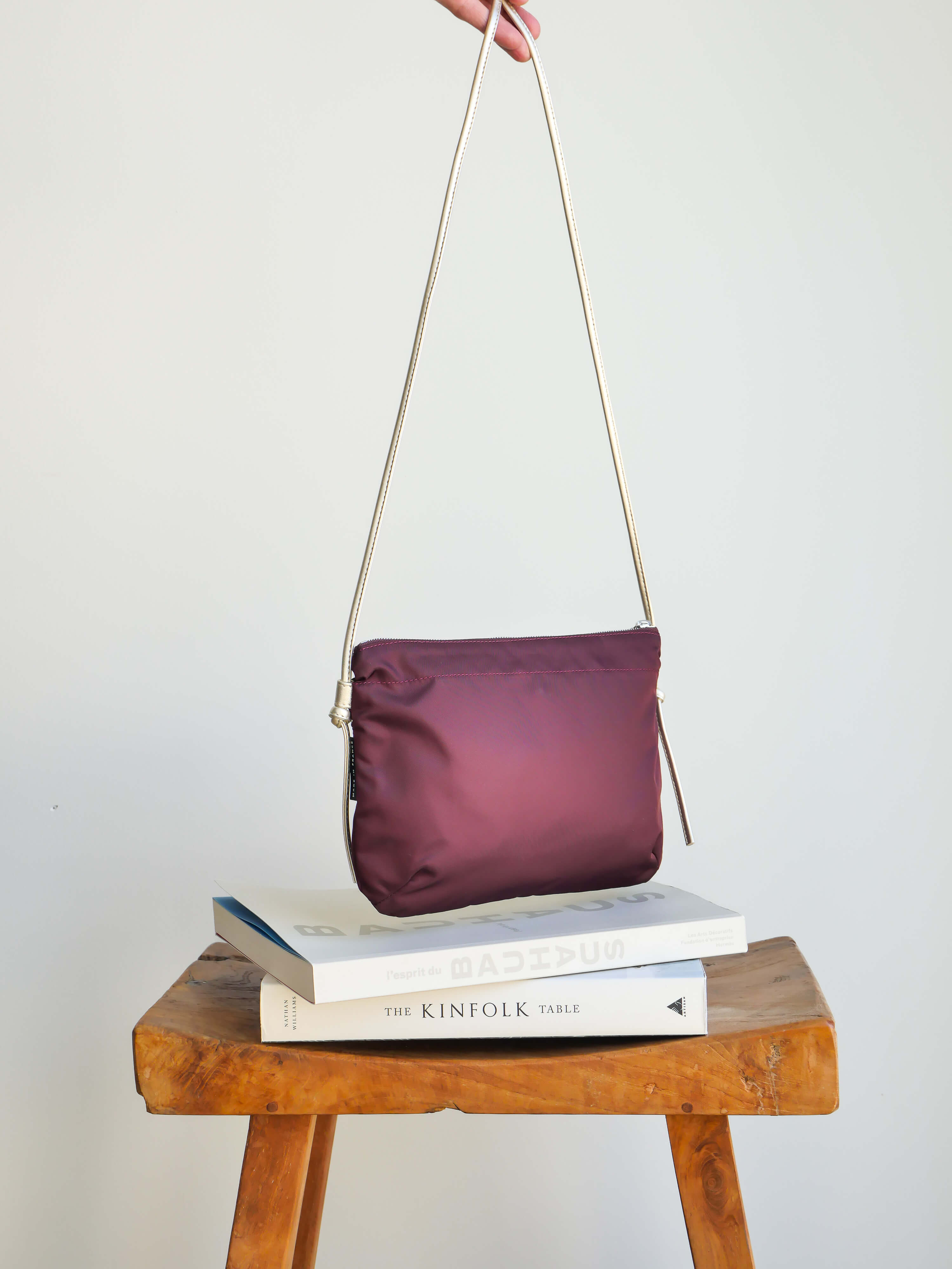 Brera satin nylon - Bordeaux