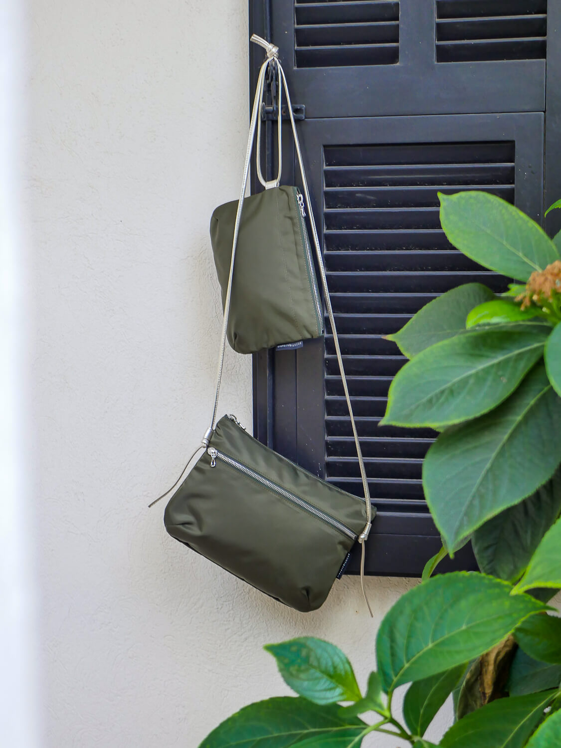 Brera satin nylon - Military