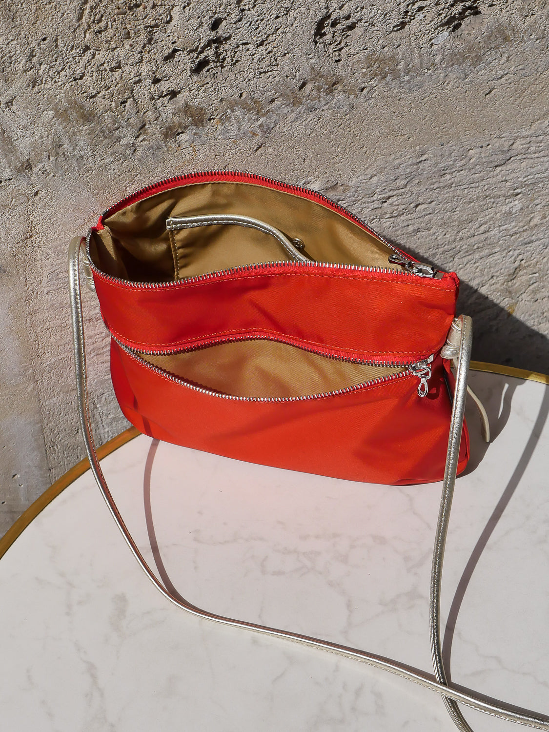 Brera satin nylon - Pomegranate