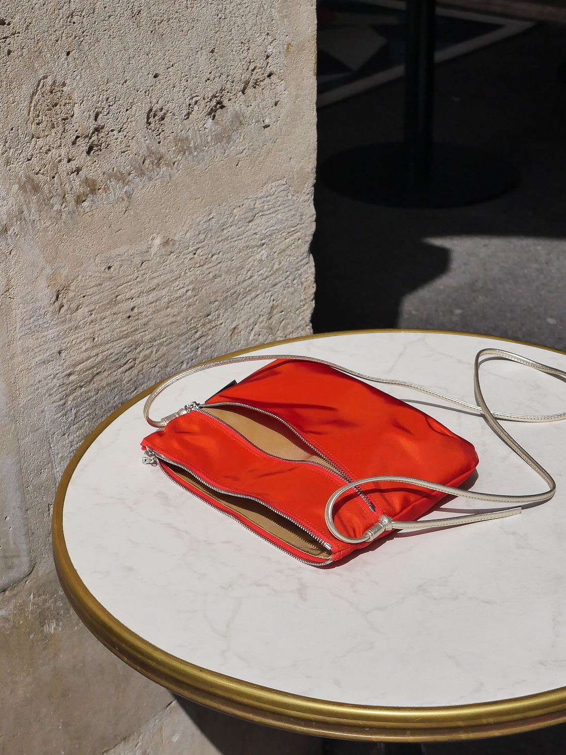 Brera satin nylon - Pomegranate