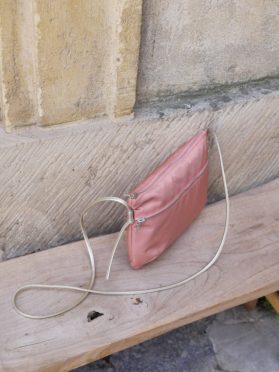Brera satin nylon - Salmon Pink