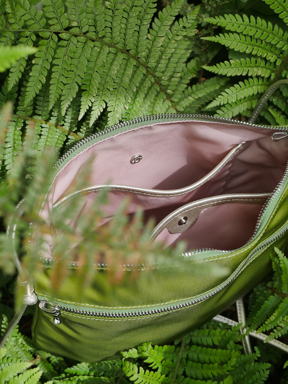 Brera satin nylon - Anise Green