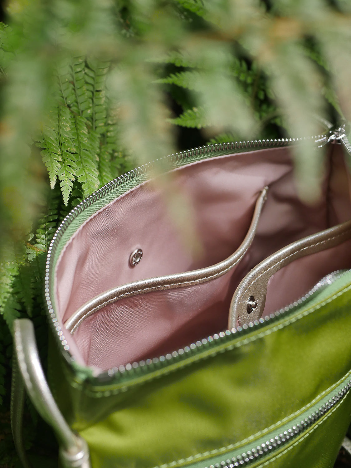 Brera satin nylon - Anise Green