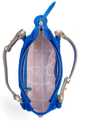 Calliope sac daim - Bleu Electrique
