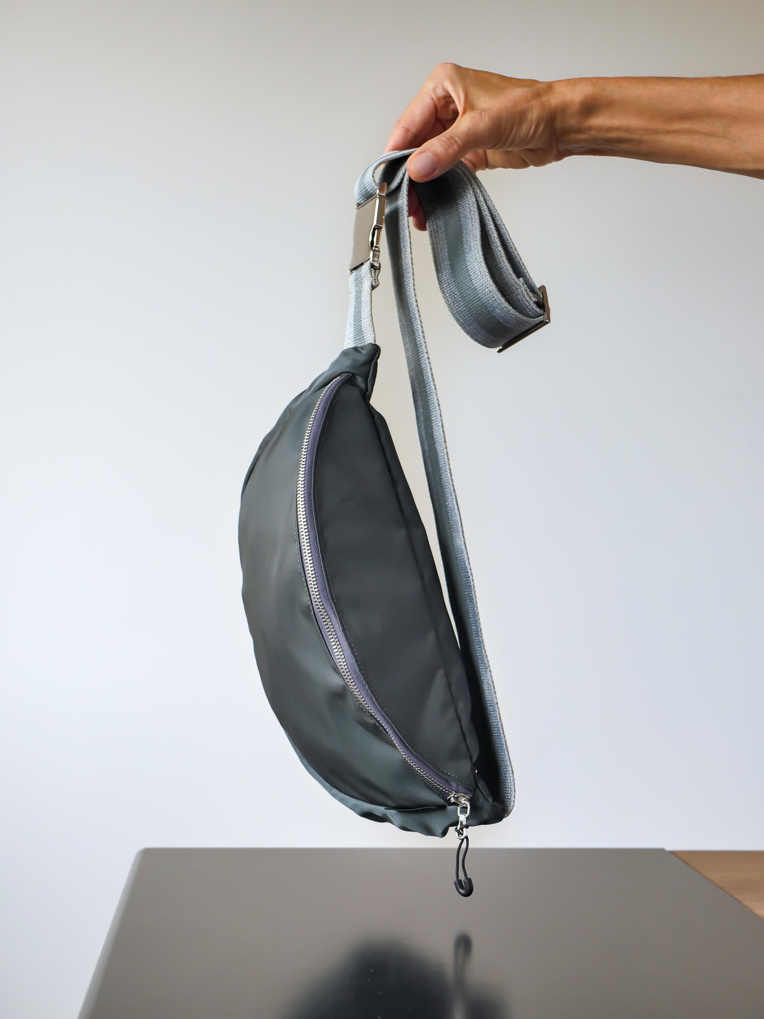 Gabin nylon satiné - Gris Foncé Swag Gris