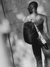 Gaston nylon satiné - Noir Swag Gris