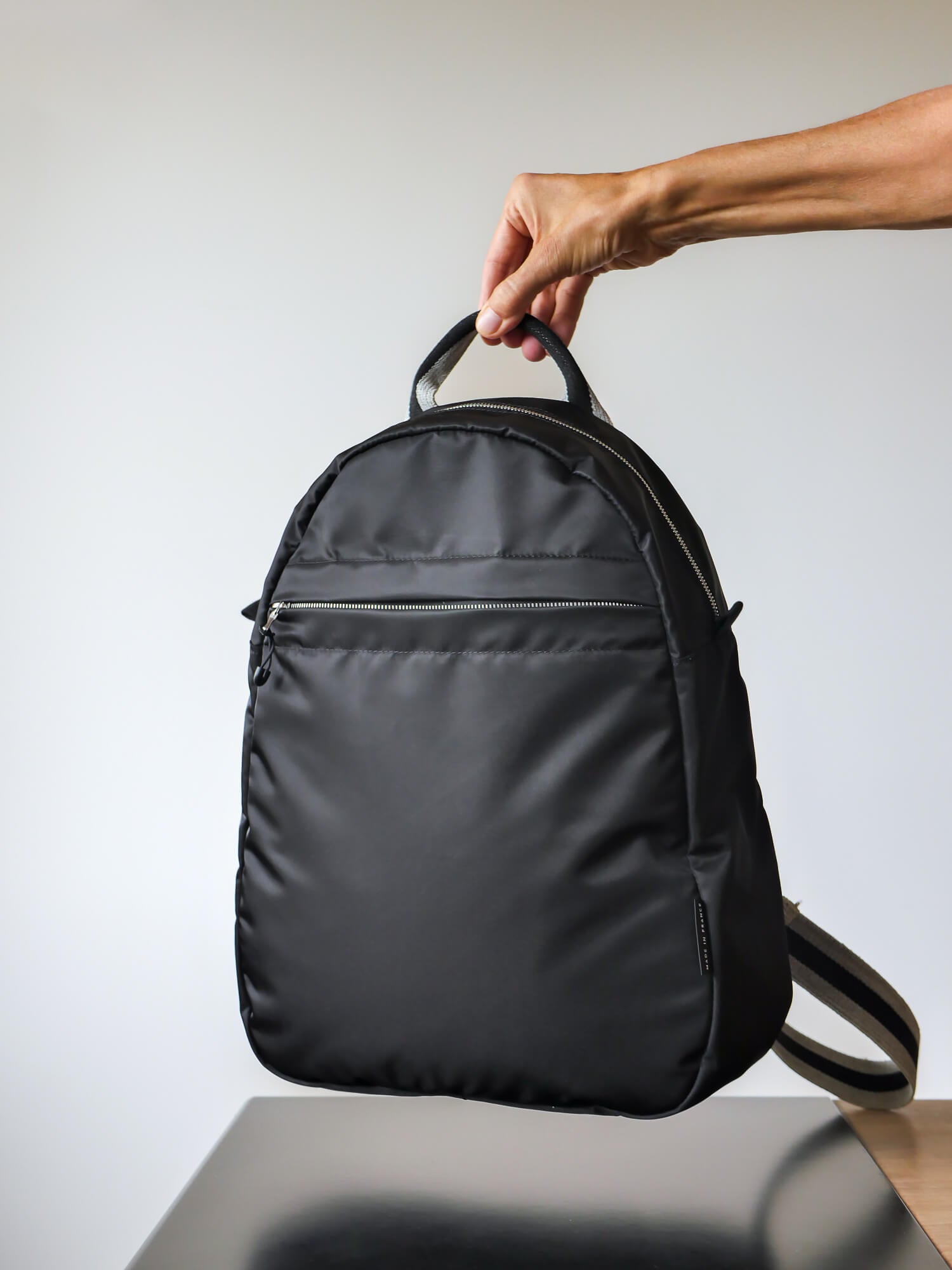 Gaston nylon satiné - Noir Swag Noir