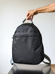 Gaston nylon satiné - Noir Swag Gris