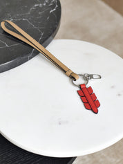 leather keyring strap