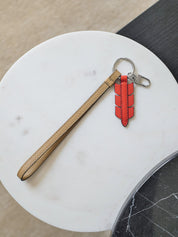 leather keyring strap