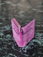 Lilou patch daim - Violet