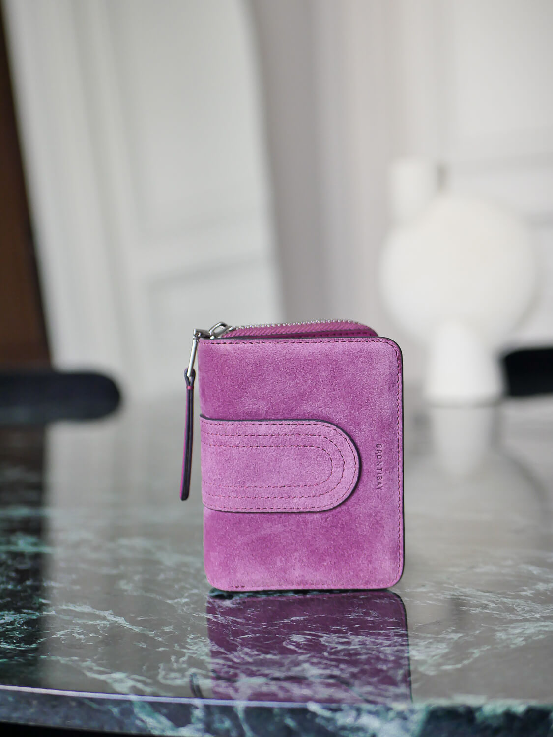 Lilou patch daim - Violet
