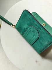 Lilou patch daim - Envy Green