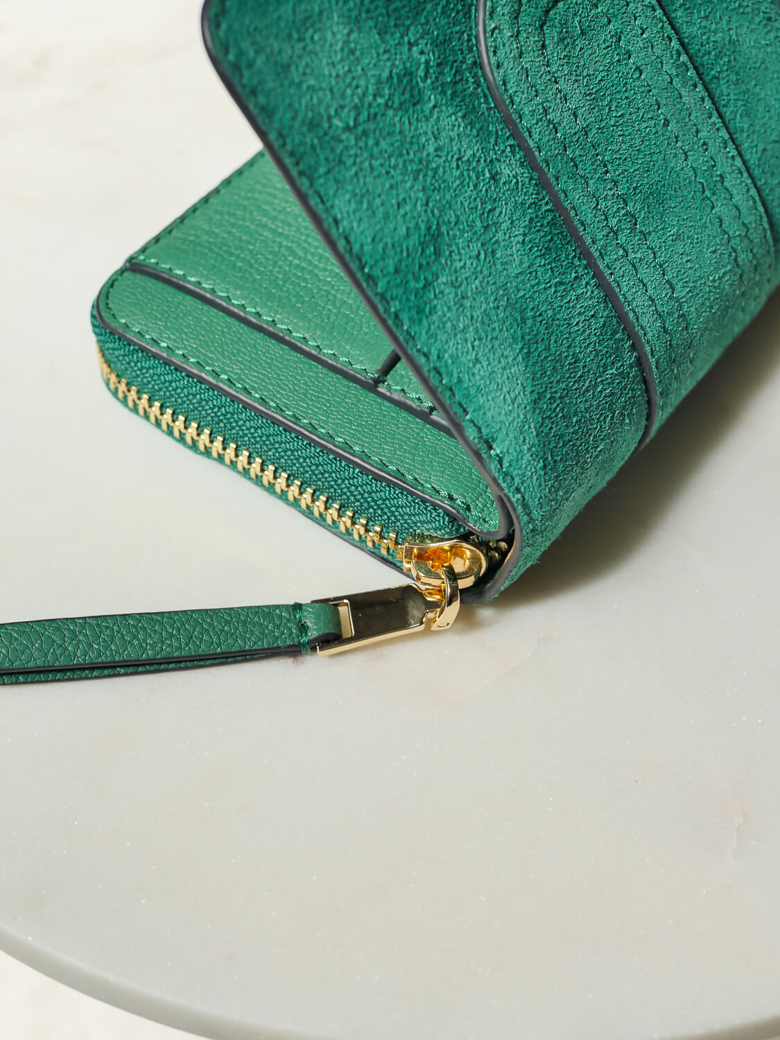 Lilou patch daim - Envy Green