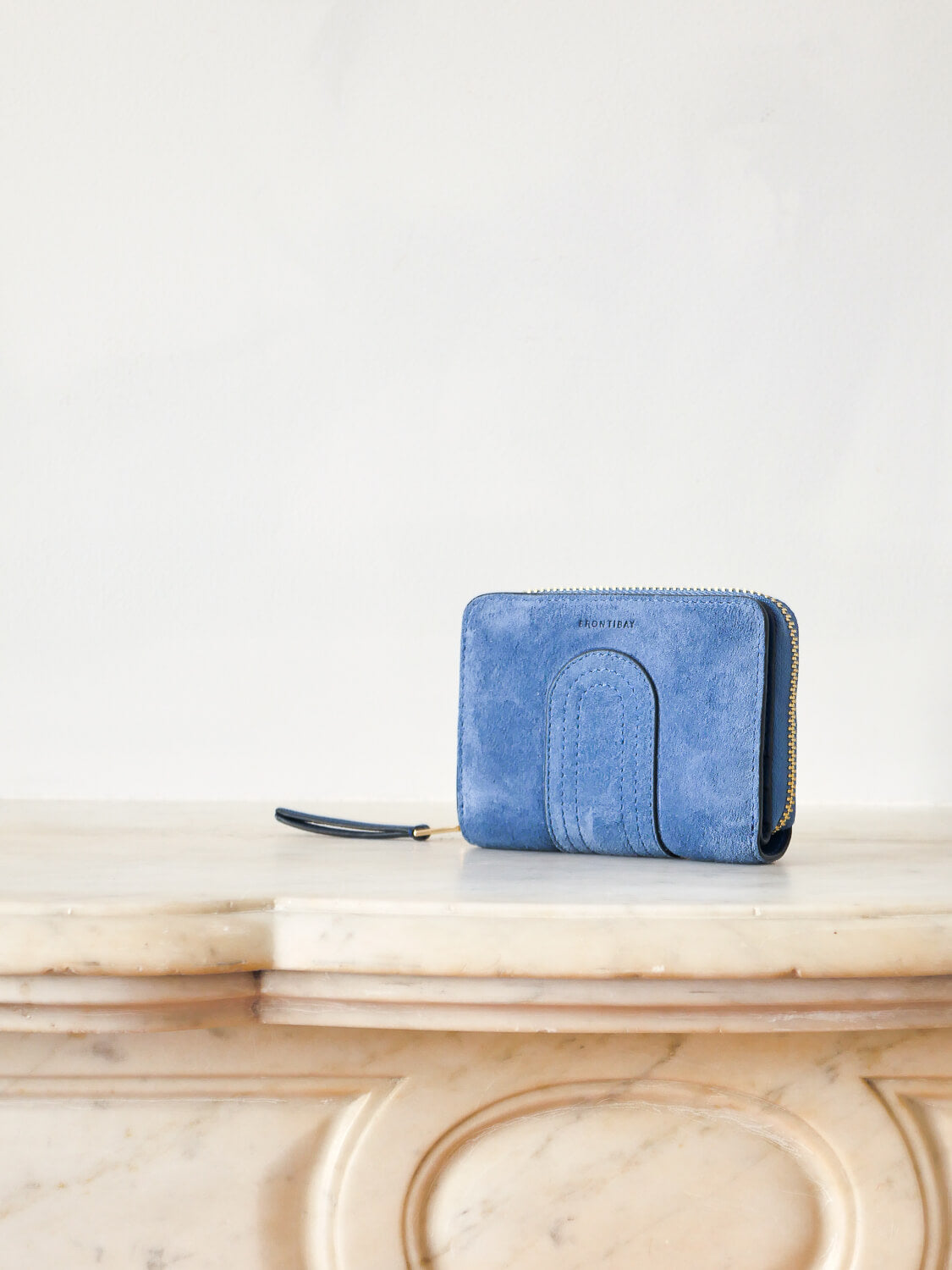 Lilou patch daim - Indigo