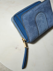 Lilou patch daim - Indigo