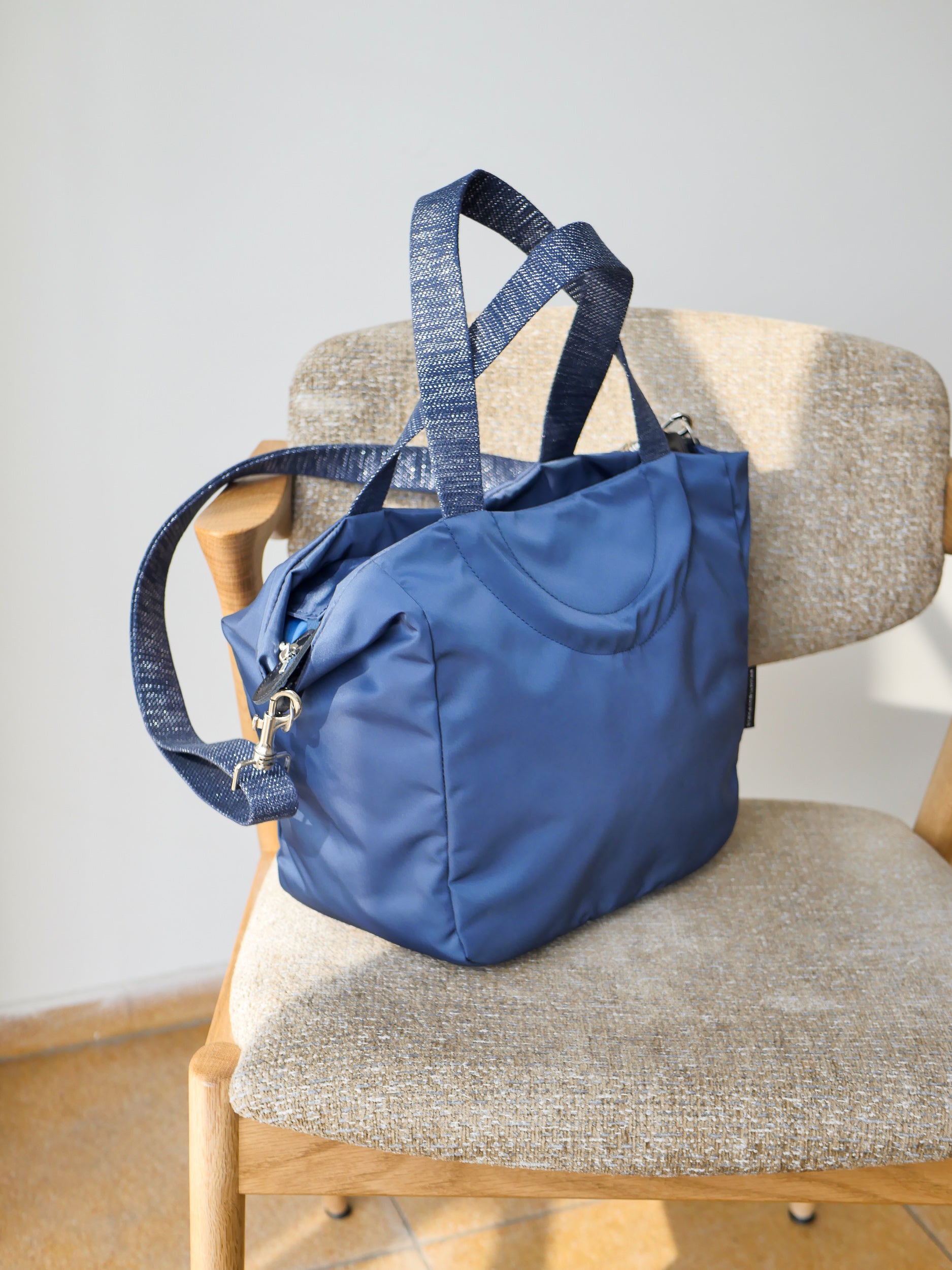 Nerano nylon satiné - Blueberry