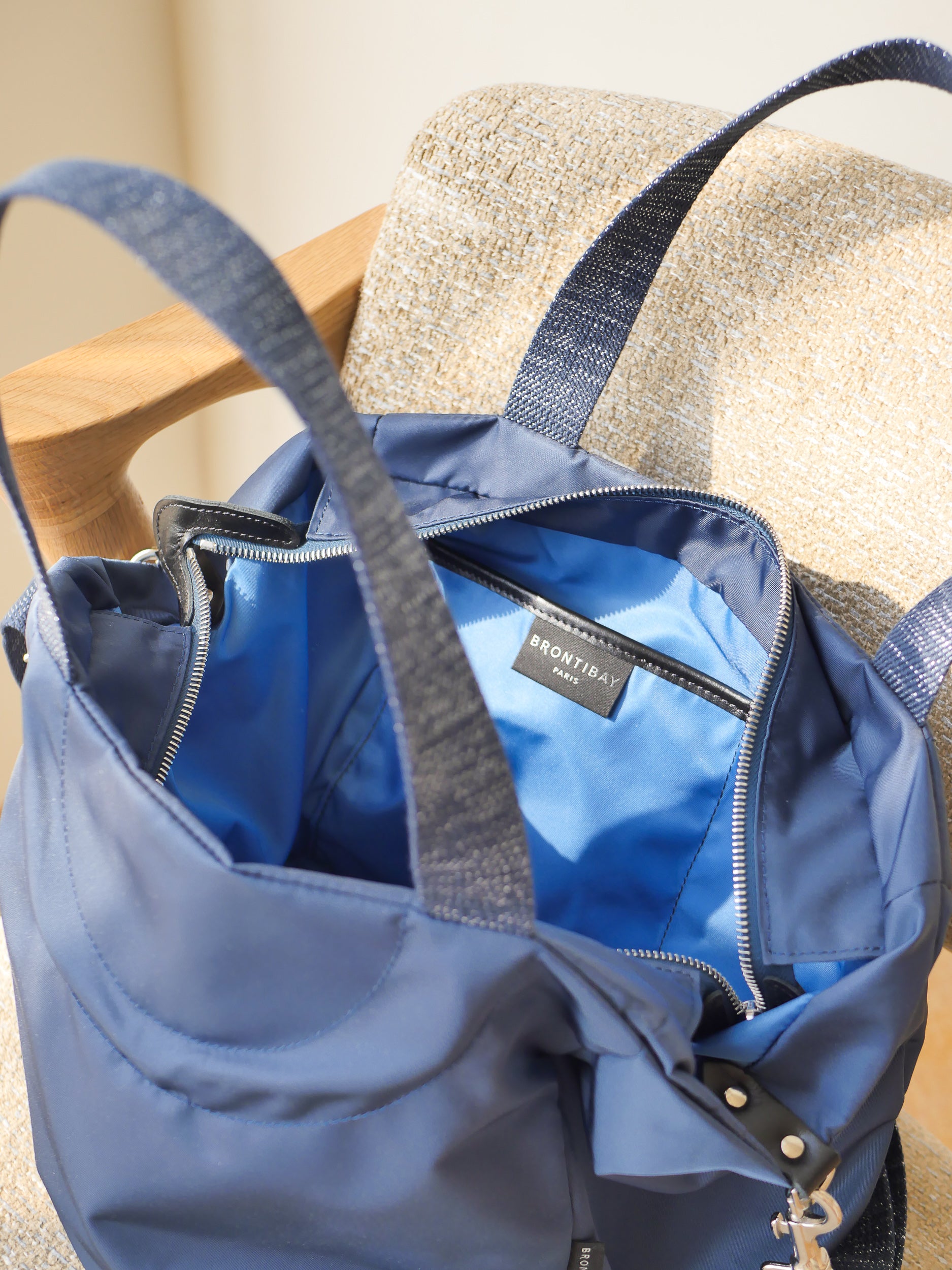Nerano nylon satiné - Blueberry
