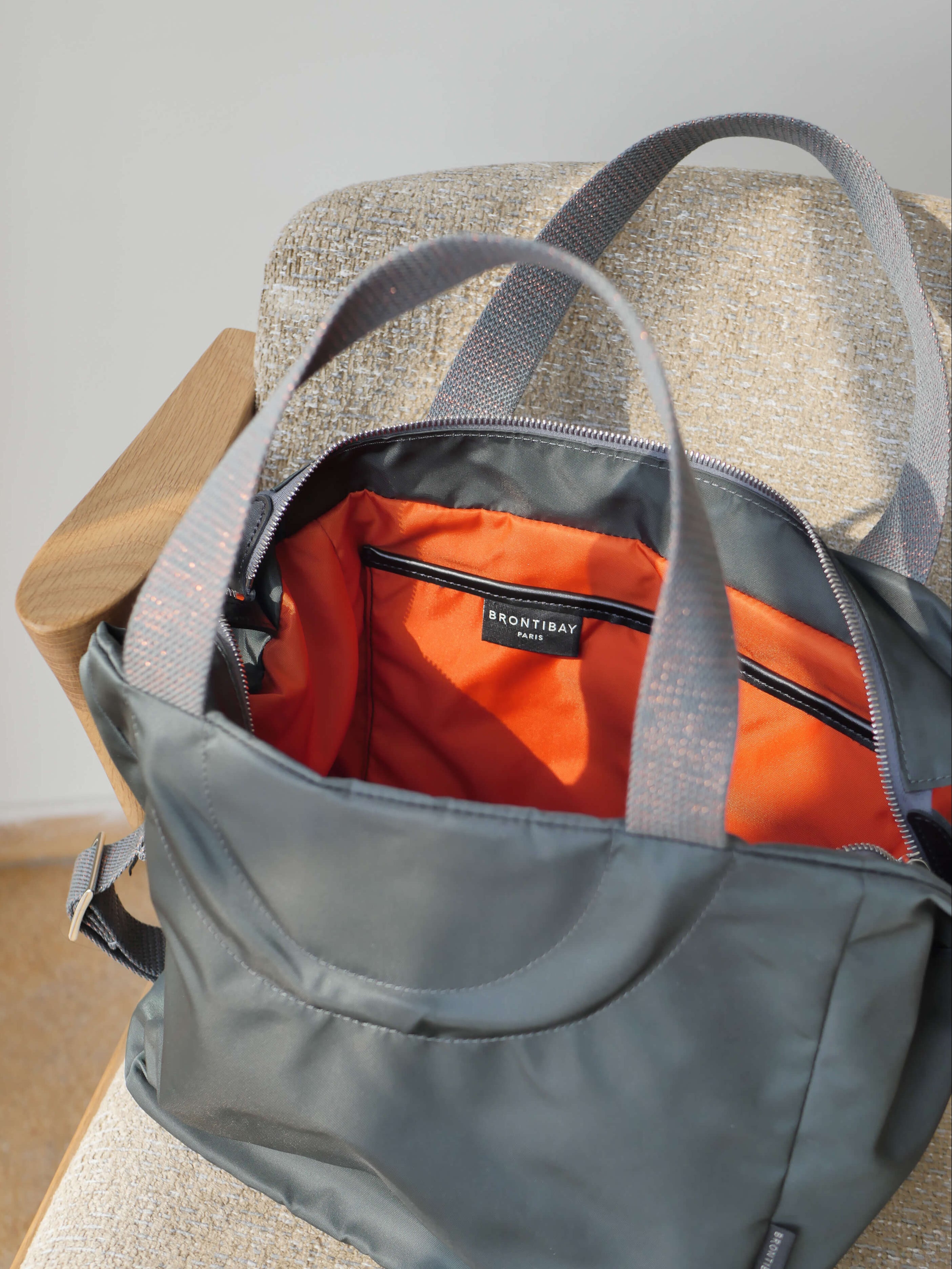 Nerano nylon satiné - Gris Foncé