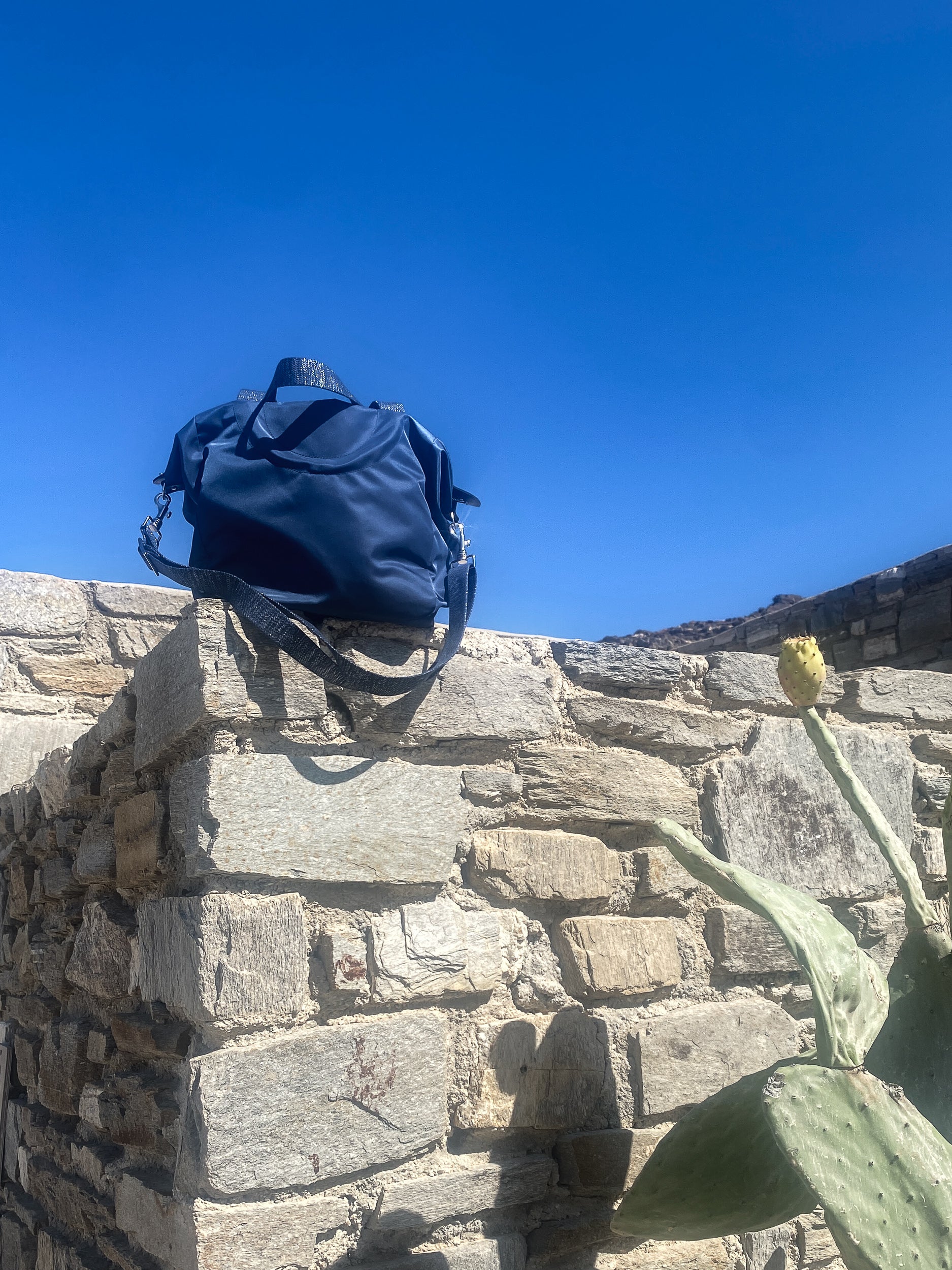 Nerano nylon satiné - Blueberry