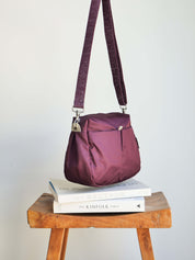 Ravello satin nylon - Bordeaux