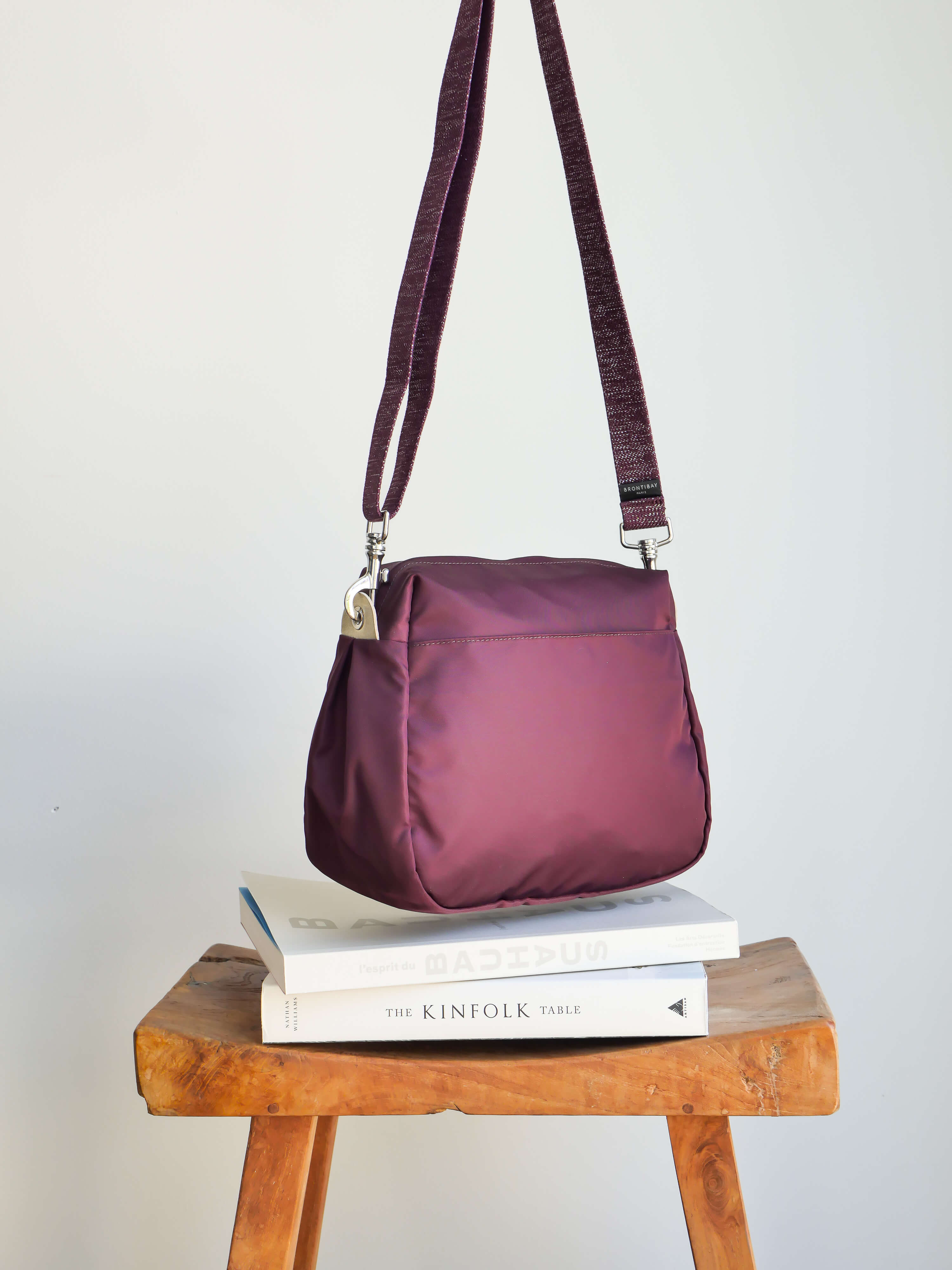 Ravello satin nylon - Bordeaux