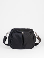 Ravello sac nylon satiné - Noir-Fuschia