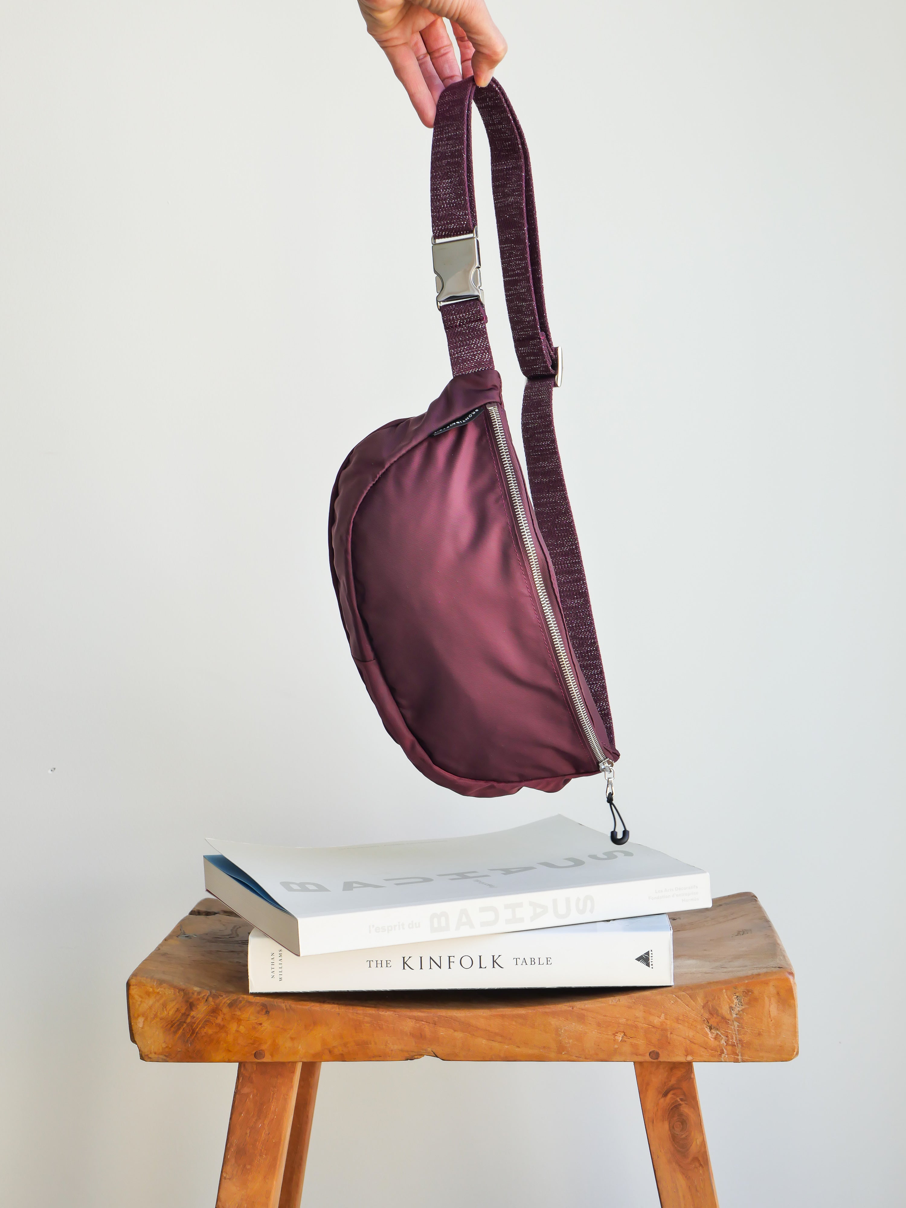 Sakari nylon satiné - Bordeaux