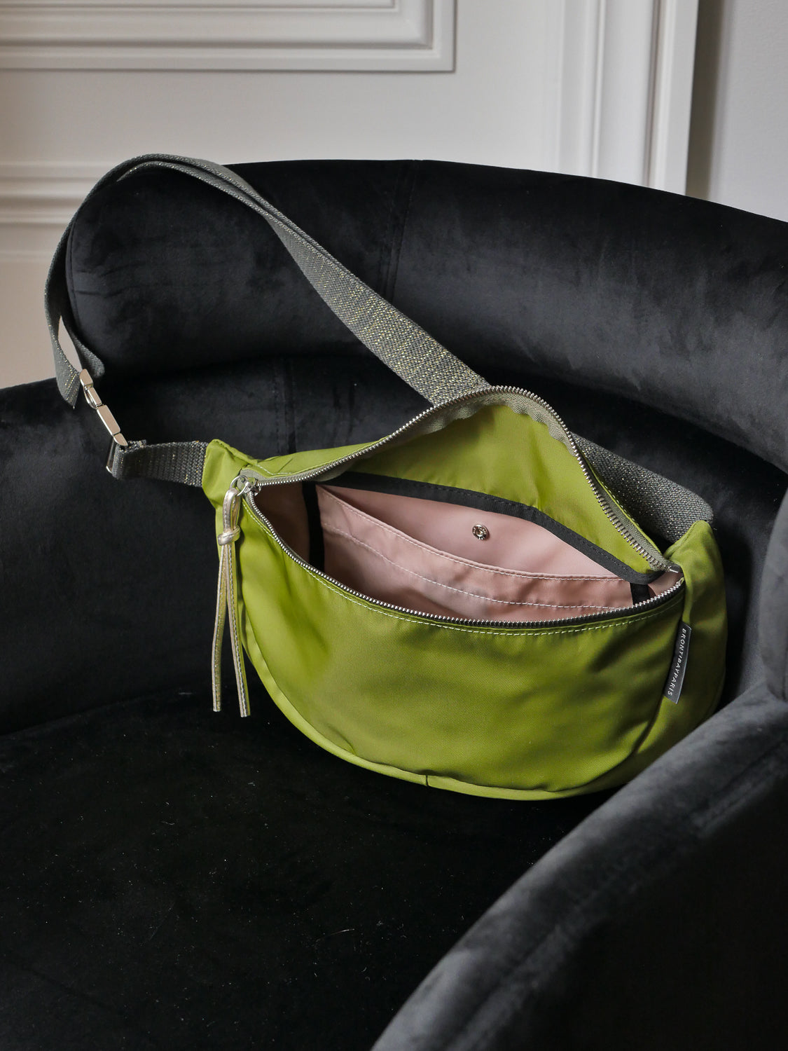 Sakari nylon satiné - Vert Anise