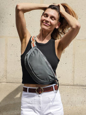 Sakari nylon satiné - Gris Foncé Swag