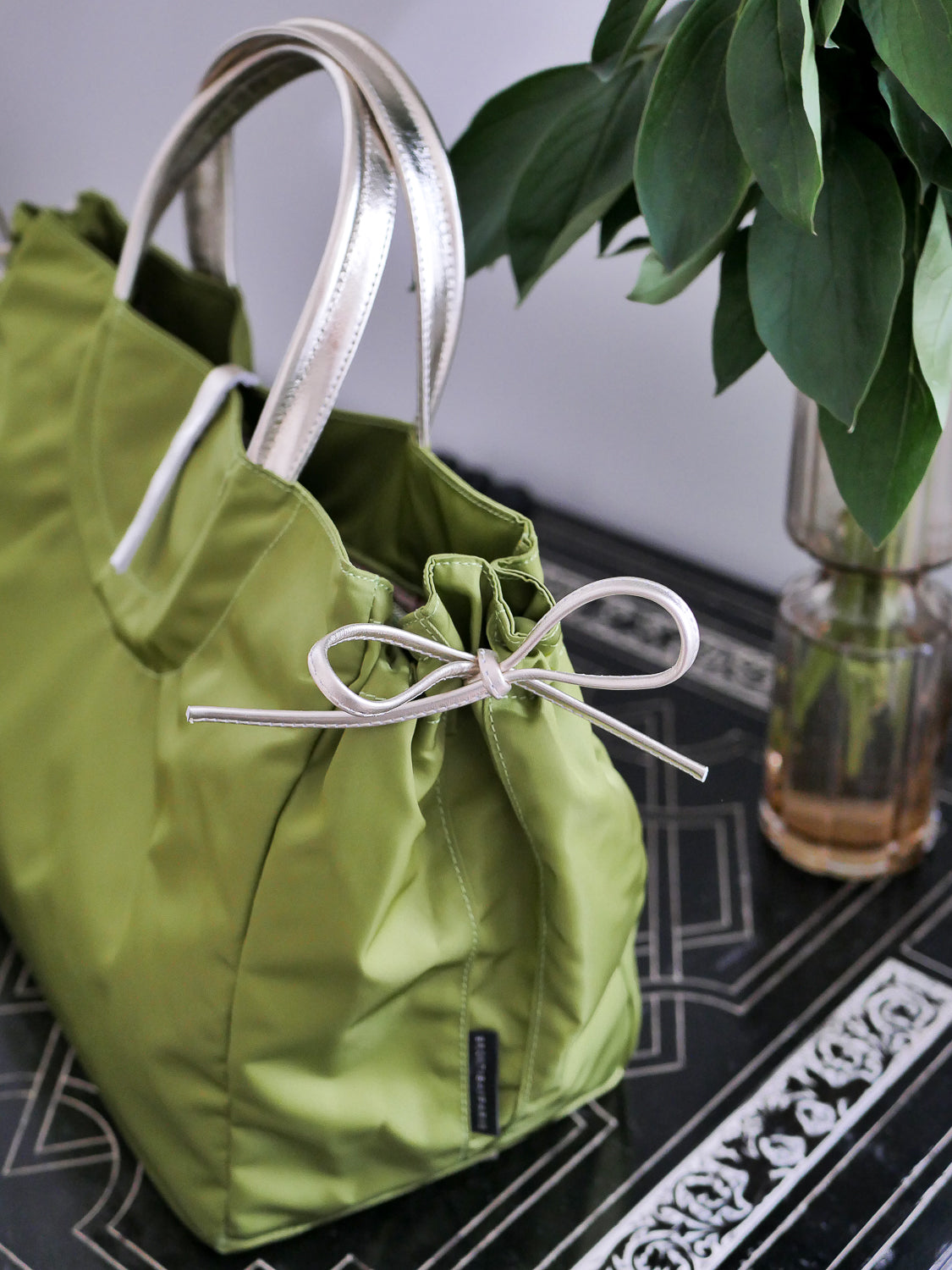 Venice satin nylon - Anise Green