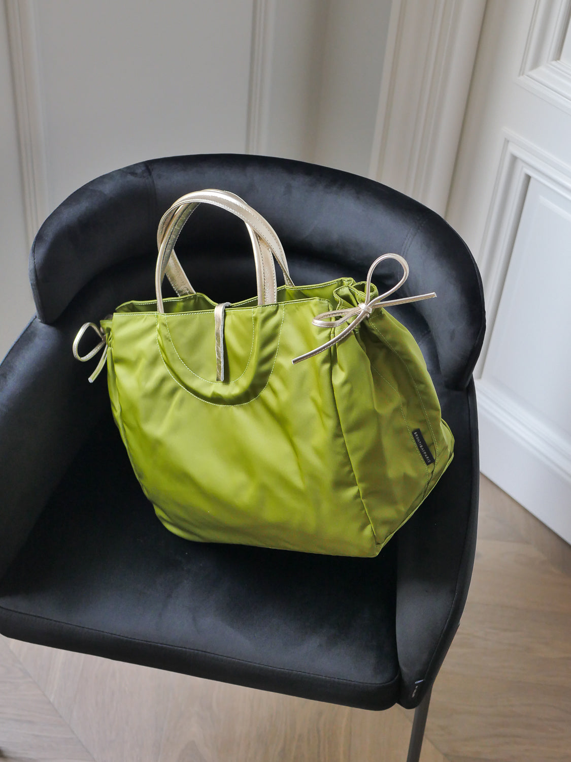 Venice satin nylon - Anise Green