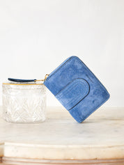 Lilou patch daim - Indigo