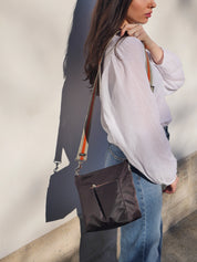 satin nylon crossbody bag