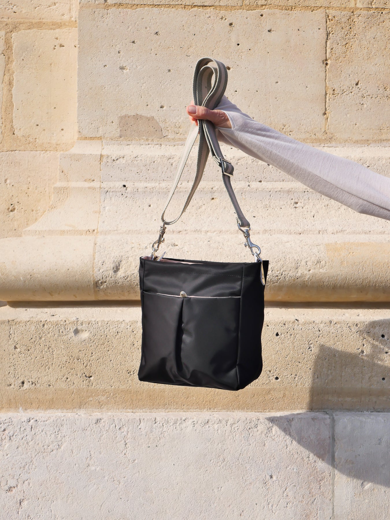 Arya nylon satiné - Noir