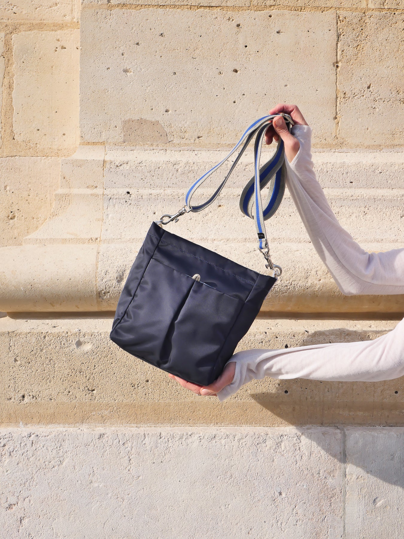 Arya satin nylon - Midnight Blue