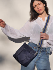 Arya satin nylon - Midnight Blue
