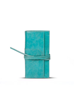 Constantinople cuir antique - Turquoise