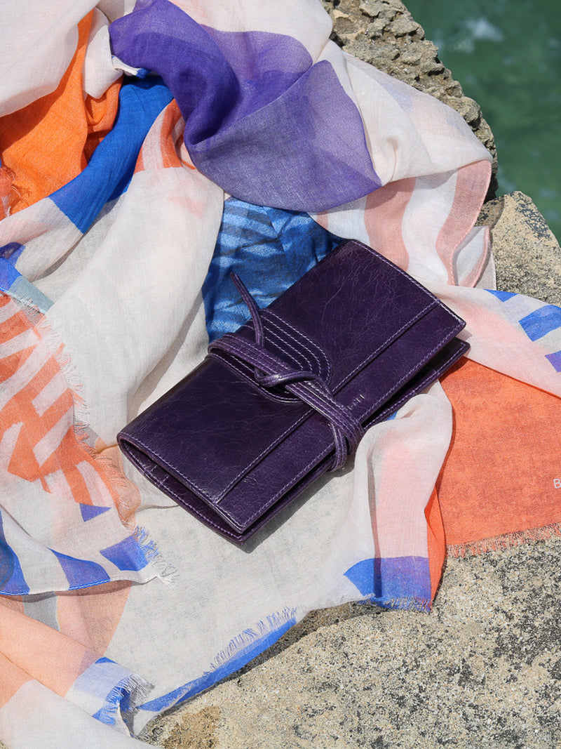 Constantinople cuir antique - Aubergine