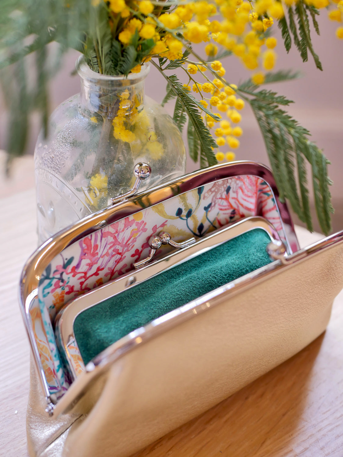 Luna Leather Fairy - Gold Envy Green