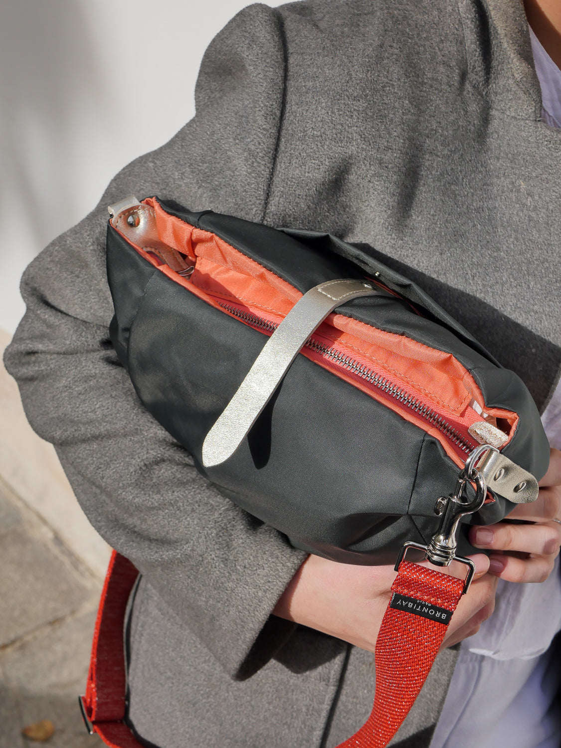 Hattie satin nylon - Dark Grey