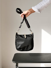 Hattie satin nylon - Black