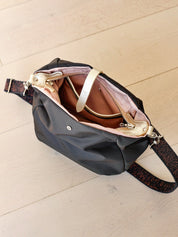 Hattie satin nylon - Black