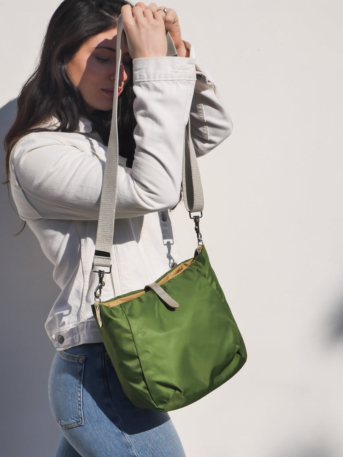 Hattie nylon satiné - Green