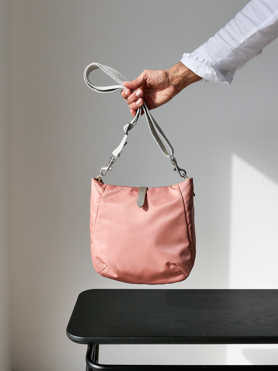 Hattie satin nylon - Salmon Pink